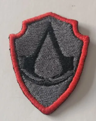Buy 5cm X 6.5cm Custom Unofficial Silver And Black Assassin's Creed Logo Shield... • 3.50£
