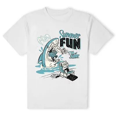 Buy Official Tom & Jerry Summer Fun Unisex T-Shirt - White • 10.79£
