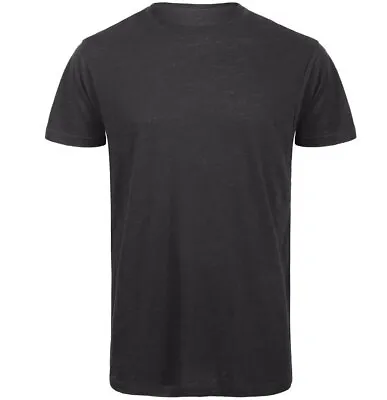 Buy B&C Collection Slub Organic Cotton T-Shirt TM046 -Mens Crew Neck Soft Cotton Tee • 9.29£