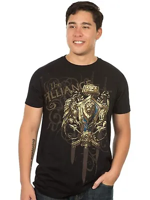Buy Jinx Official World Of Warcraft Alliance Crest T-Shirt Size Medium (NEW) • 19.99£