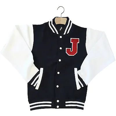 Buy Varsity Baseball Jacket Unisex Personalised With Genuine Us College Letter J • 39.95£