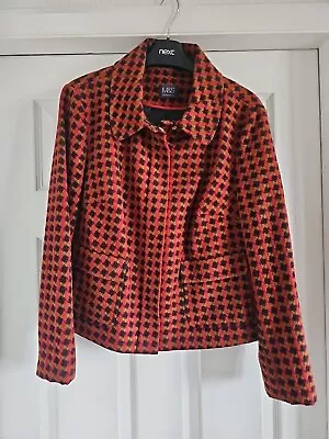 Buy Marks And Spencer Jacket Size 12/14 Red And Black • 2.50£