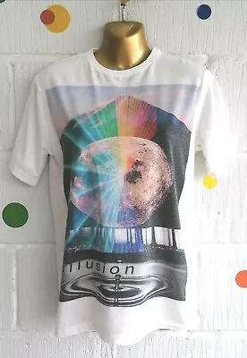 Buy  🌈 Rebel Size XS 13-14 Years 158 Cm Ivory Moon Illusion Rainbow T-shirt  • 9.99£