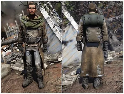 Buy Fallout76 Ps4/5 Ultra Rare Apparel Traveling Leather Coat • 30£