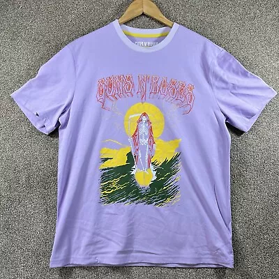 Buy Guns N Roses T Shirt Purple Short Sleeve Size Uk Medium • 11.99£