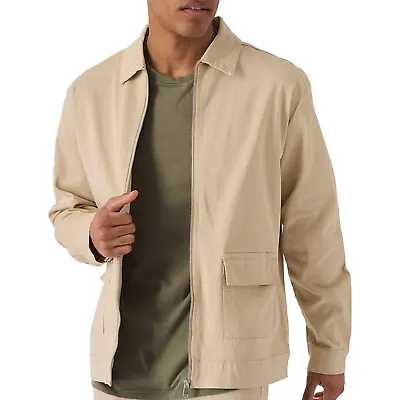 Buy Mens Combat Military Bomber Cargo Zip Jacket Casual Cotton Coat Outdoor Full Zip • 31.99£