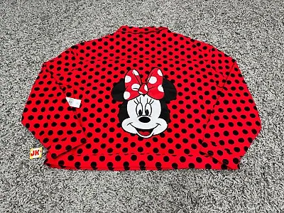 Buy NEW Disney Jacket Womens XL Red Minnie Mouse Polka Dot Jean Denim Embroidered • 56.82£