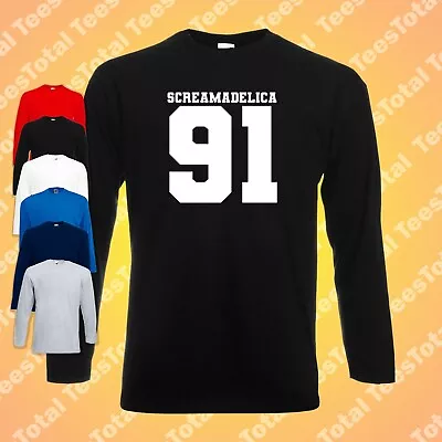 Buy Screamadelica 91 Primal Scream Long Sleeve T-Shirt Bobby Gillespie | Indie Rock • 18.99£