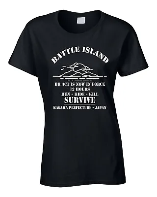 Buy Battle Royale Inspired Women's T-Shirt Cult Classic Film Japan Movie Japanese • 11£