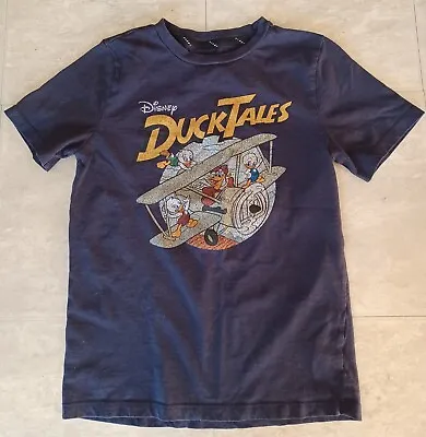 Buy Walt Disney Ducktales Huey Dewey Louie T-Shirt Navy Blue Boys Size M 8/10  • 6.30£