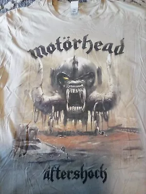 Buy Motorhead T Shirt Xl Aftershock Vintage Sand Coloured Lemmy • 32£