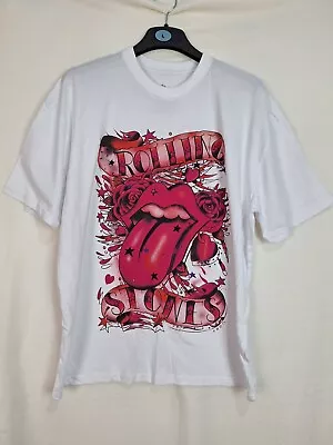 Buy Rolling Stones Rock Band Tee Black T-Shirt Tongue And Stars Official M New • 12.99£