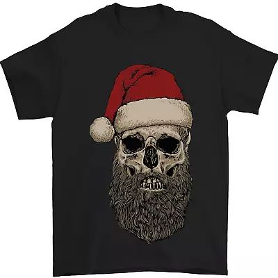 Buy Santa Skull Gothic Heavy Metal Christmas Mens T-Shirt 100% Cotton • 9.99£