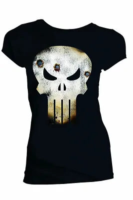 Buy Marvel: T-Shirt: The Punisher Skull Battle Damage Size Medium M • 19£