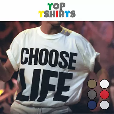 Buy CHOOSE LIFE Tshirt Fancy Dress WHAM George Michael Regular Oversized Top • 8.99£