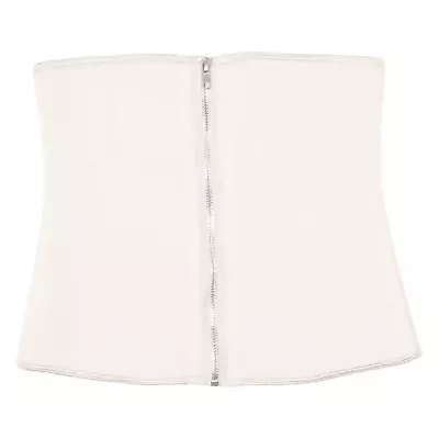 Buy YIANNA Corset Cropped Top Beige Sleeveless Womens XS • 5.99£