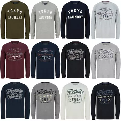 Buy Tokyo Laundry Long Sleeve T-Shirt Men's Cotton Vintage Graphic Print Casual Top • 12.99£