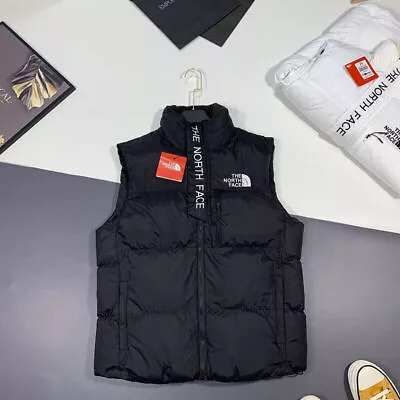 Buy North F Himalayan Men Gilet Warm Windbreaker Vest Embroidery Logo Quilted Jacket • 41.99£