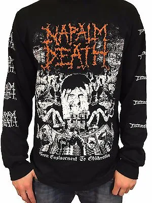 Buy Napalm Death  From Enslavement To Obliteration  Long Sleeve T Shirt - NEW • 24.99£