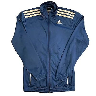 Buy Mens Adidas Thin Blue Jacket Windbreaker - Mens Size Small - Used Condition • 6.99£