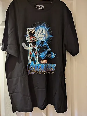 Buy Marvel Avengers Endgame Rocket Men's T-Shirt XL X-Large • 12£