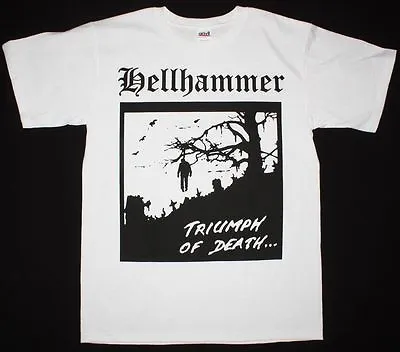 Buy Hellhammer Triumph Of Death 1983 Demo Celtic Frost Coroner NEW White T-Shirt • 16.20£