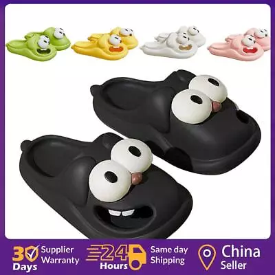 Buy Big Eye Dog Summer 3D Slippers Quick-Drying Soft Thick Sole For Beach Garden Gym • 11.99£
