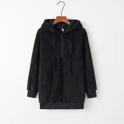 Buy Plus Size Women Teddy Bear Fleece Hoodie Tops Jumper Hooded Pullover Sweatshirt • 14.69£
