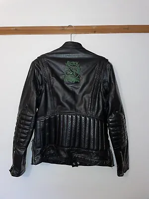 Buy Rare Black Sabbath Vintage Leather Biker Jacket - Embroidery - Metal Rock Merch • 165£