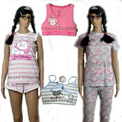 Buy ARISTOCATS MARIE PJ Leggings T-Shirt Vest Shorts Crop Top PYJAMA OFFICIAL Disney • 12.99£
