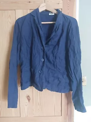 Buy Artists French Workman Style Jacket By East  Sze 18 Denim Blue  • 12£