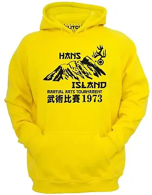 Buy Hans Island Hoodie - Bruce Lee Kung Fu Enter The Dragon Cult Gift Film Movie TV • 24.99£