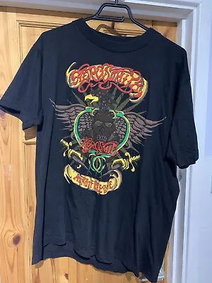 Buy Vintage 1993 Aerosmith Aero Force One Tour Tshirt RARE L Band Tee Shirt 90s • 50£