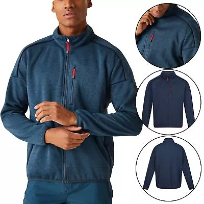 Buy Mens Regatta Fleece Jacket Textured Marl Breathable Full Zip Anti Pill Warm Top • 13.99£