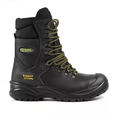 Buy Grisport Combat FREE 3PR £9 SOCKS S3 Safety Boots Men's Hi Top Steel Toe Work • 74.99£
