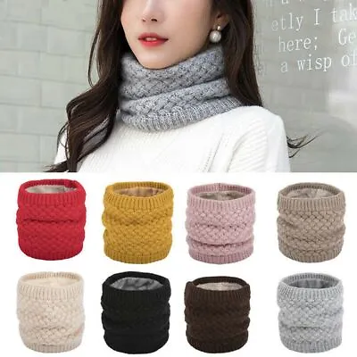 Buy Snood Outdoor Accessories Winter Shawl Knit Neck Warmer Circle Wrap Loop Scarf • 5.50£