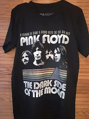 Buy PINK FLOYD 70's DARK SIDE OF THE MOON Men's Black T-Shirt *NEW* Size Medium • 8.99£