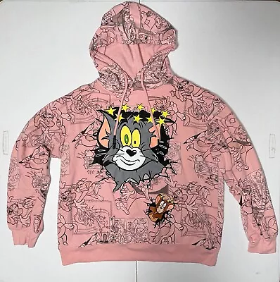 Buy Tom And Jerry Pink Hoodie Sweatshirt XXL Pre-owned • 9.65£