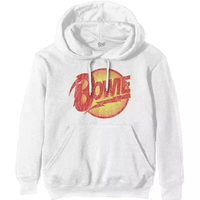Buy David Bowie Vintage Diamond Dogs White Official Hoodie Hooded Top • 32.99£