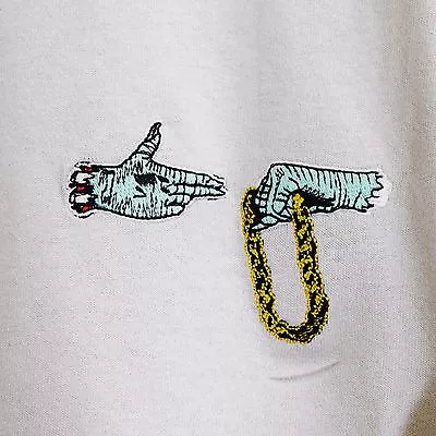 Buy Run The Jewels Embroidered Sand Hip Hop Tee T-shirt By Actual Fact • 19.99£