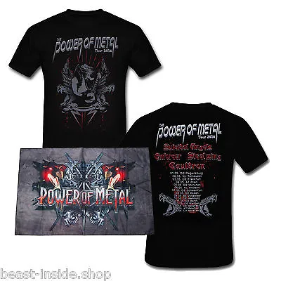 Buy POWER OF METAL 2010 TOUR SHIRT + Flagge SUICIDAL ANGELS - STEELWING - ENFORCER - • 11.29£
