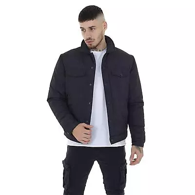 Buy Brave Soul Men's Casual Black Jacket Lightweight 100% Polyester Winter Jacket • 19.99£