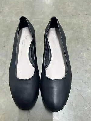 Buy ECCO Womens Anine Ballerina Flats Size 40 US 9 Soft Black Leather • 23.68£