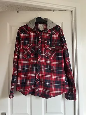 Buy Flannel Jacket, Checkered Shacket, Overcoat Shirt, Size Men’s Small • 17.99£