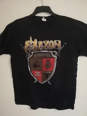 Buy Saxon Warriors Of The Road 35th Anniversary 2014 Tour Shirt Size L Motorhead • 15£