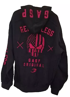 Buy UK 2XL. Original GASP Relentless Hoodie. Black/Red. Ltd Edition. New+tags. Gym.  • 245.95£