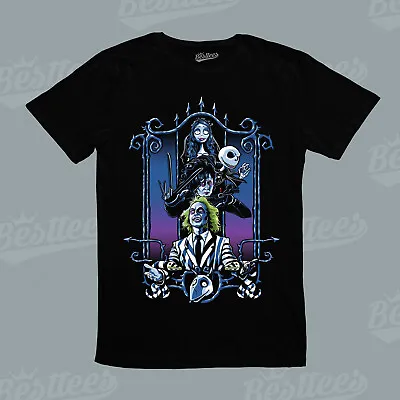 Buy Classic Beetle Juice Corpse Bride Edward Scissorhands Horror Theme Tee  T-Shirt • 25.21£