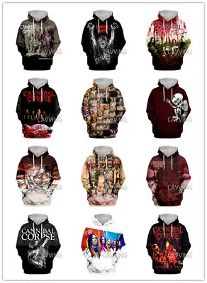 Buy New Fashion 3D Print  Cannibal Corpse  Hoodies/hooded Sweatshirts For Women/men • 20.99£