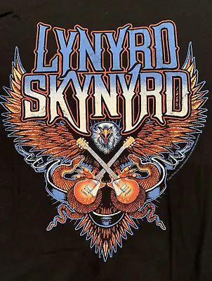 Buy Lynyrd Skynyrd - Crossed Guitars MENS T-SHIRT Size X Large • 15£