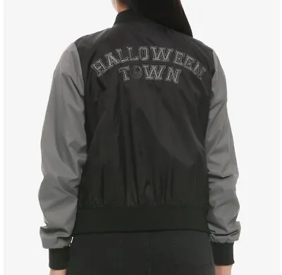 Buy The Nightmare Before Christmas Women's Halloween Town Bomber Jacket Windbreaker • 52.22£